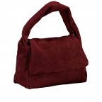Umhängetasche Velours Weinrot, Farbe: rot/weinrot, Marke: Hausfelder Manufaktur, EAN: 4065646028708, Abmessungen in cm: 26x20.5x12.5, Bild 2 von 8