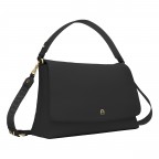 Umhängetasche Zita M Black Gold, Farbe: schwarz, Marke: AIGNER, EAN: 4055539679612, Abmessungen in cm: 37x25x11, Bild 2 von 8