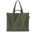 Tasche Softshopper Cord Dark Matcha, Farbe: grün/oliv, Marke: Reisenthel, EAN: 4012013747458, Abmessungen in cm: 38.5x47x18, Bild 3 von 6