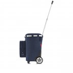 Einkaufsroller Carrycruiser Plus mit ausfaltbarem Thermofach Twist Navy, Farbe: blau/petrol, Marke: Reisenthel, EAN: 4012013747861, Abmessungen in cm: 42x52.5x32, Bild 3 von 3