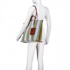 Shopper Luna Grün, Farbe: grün/oliv, Marke: The Bridge, EAN: 8033748592232, Abmessungen in cm: 39x35x14.5, Bild 4 von 5