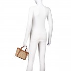 Handtasche Cosmo Handbag Mini Raffia Caramel Cognac, Farbe: cognac, Marke: Abro, EAN: 4067278855691, Abmessungen in cm: 19.5x14x9.5, Bild 4 von 7