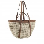 Shopper Cosmo M Raffia Caramel Cognac, Farbe: cognac, Marke: Abro, EAN: 4067278856070, Abmessungen in cm: 44x23x13.5, Bild 2 von 7