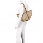 Shopper Cosmo M Raffia Caramel Cognac, Farbe: cognac, Marke: Abro, EAN: 4067278856070, Abmessungen in cm: 44x23x13.5, Bild 6 von 7