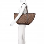 Shopper Cosmo L Raffia Wood, Farbe: braun, Marke: Abro, EAN: 4067278856162, Abmessungen in cm: 57x29.5x16.5, Bild 6 von 7