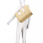 Korbtasche Marisol Beige, Farbe: cognac, Marke: Abro, EAN: 4067278854694, Abmessungen in cm: 39.5x27x16, Bild 5 von 6