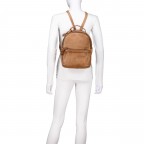 Rucksack Urban-Poets Carissa UP-13395 Spicy Ginger, Farbe: cognac, Marke: Harbour 2nd, EAN: 4046478085138, Abmessungen in cm: 23.5x32x12.5, Bild 4 von 5