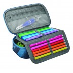 Federmäppchen Graffiti Groove, Farbe: blau/petrol, Marke: Coocazoo, EAN: 4047443544254, Abmessungen in cm: 24x11x6, Bild 2 von 3