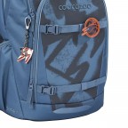Rucksack Every 30 Liter Graffiti Groove, Farbe: blau/petrol, Marke: Coocazoo, EAN: 4047443544216, Abmessungen in cm: 33x44x22, Bild 7 von 8
