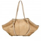 Shopper Velours Beige, Farbe: beige, Marke: Hausfelder Manufaktur, EAN: 4065646028746, Abmessungen in cm: 27x30x15.5, Bild 3 von 5