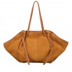 Shopper Velours Cognac, Farbe: cognac, Marke: Hausfelder Manufaktur, EAN: 4065646028753, Abmessungen in cm: 27x30x15.5, Bild 3 von 5