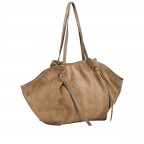 Shopper Velours Taupe, Farbe: taupe/khaki, Marke: Hausfelder Manufaktur, EAN: 4065646028760, Abmessungen in cm: 27x30x15.5, Bild 2 von 5