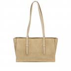 Shopper Velours Beige, Farbe: beige, Marke: Hausfelder Manufaktur, EAN: 4065646028845, Abmessungen in cm: 36x22x13.5, Bild 3 von 5