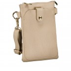 Umhängetasche / Handytasche mit Goldfittings Sand, Farbe: beige, Marke: Hausfelder Manufaktur, EAN: 4065646028951, Abmessungen in cm: 14.5x21x1.7, Bild 2 von 6