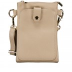 Umhängetasche / Handytasche mit Goldfittings Sand, Farbe: beige, Marke: Hausfelder Manufaktur, EAN: 4065646028951, Abmessungen in cm: 14.5x21x1.7, Bild 1 von 6
