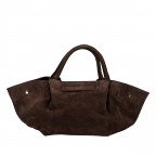 Handtasche Velours Dunkelbraun, Farbe: braun, Marke: Hausfelder Manufaktur, EAN: 4065646029033, Abmessungen in cm: 23x22x14.5, Bild 3 von 7