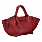 Handtasche Dollaro Weinrot, Farbe: rot/weinrot, Marke: Hausfelder Manufaktur, EAN: 4065646029064, Abmessungen in cm: 23x22x14.5, Bild 2 von 7