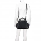 Handtasche Yorih Satchel Black, Farbe: schwarz, Marke: HUGO, EAN: 4063551361392, Abmessungen in cm: 37x24x12, Bild 6 von 7
