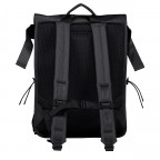Rucksack Trail Mountaineer Rolltop mit Laptopfach 16 Zoll Black, Farbe: schwarz, Marke: Rains, EAN: 5715793017139, Abmessungen in cm: 32x56x13, Bild 4 von 9