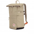 Rucksack High Coast Foldsack Volumen 24 Liter Fossil, Farbe: beige, Marke: Fjällräven, EAN: 7323451156045, Abmessungen in cm: 26x45x20, Bild 2 von 11