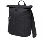 Rucksack Rolltop Easy Small Monochrome Black, Farbe: schwarz, Marke: Got Bag, EAN: 4262534670463, Abmessungen in cm: 27x40x13, Bild 2 von 10