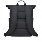 Rucksack Rolltop Easy Small Monochrome Black, Farbe: schwarz, Marke: Got Bag, EAN: 4262534670463, Abmessungen in cm: 27x40x13, Bild 4 von 10