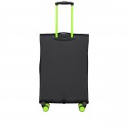 Koffer FLT27 erweiterbar Größe 68 cm Black Neongreen, Farbe: schwarz, Marke: Flanigan, EAN: 4066727007612, Abmessungen in cm: 43x68x27, Bild 7 von 10