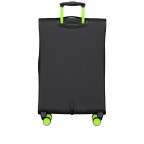 Koffer FLT27 erweiterbar Größe 68 cm Black Neongreen, Farbe: schwarz, Marke: Flanigan, EAN: 4066727007612, Abmessungen in cm: 43x68x27, Bild 5 von 10