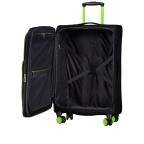 Koffer FLT27 erweiterbar Größe 68 cm Black Neongreen, Farbe: schwarz, Marke: Flanigan, EAN: 4066727007612, Abmessungen in cm: 43x68x27, Bild 9 von 10