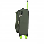 Koffer FLT27 erweiterbar Größe 55 cm Olive Neongreen, Farbe: grün/oliv, Marke: Flanigan, EAN: 4066727007650, Abmessungen in cm: 39x55x23, Bild 3 von 10