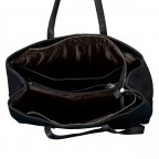 Shopper Soft Print mit Laptopfach 14 Zoll Black, Farbe: schwarz, Marke: Hausfelder Manufaktur, EAN: 4065646028203, Abmessungen in cm: 37x28x11, Bild 5 von 5