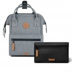 Rucksack Adventurer Small Getaria mit zwei auswechselbaren Vortaschen Grau, Farbe: grau, Marke: Cabaia, EAN: 3667022024277, Abmessungen in cm: 23x32x13, Bild 1 von 9