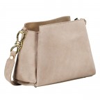 Umhängetasche Velours Beige, Farbe: beige, Marke: Hausfelder Manufaktur, EAN: 4065646029279, Abmessungen in cm: 22x18x10.5, Bild 2 von 8