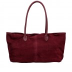 Shopper Velours variabel in der Form Weinrot, Farbe: rot/weinrot, Marke: Hausfelder Manufaktur, EAN: 4065646029286, Abmessungen in cm: 40x25x10.5, Bild 3 von 9