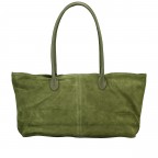 Shopper Velours variabel in der Form Oliv, Farbe: grün/oliv, Marke: Hausfelder Manufaktur, EAN: 4065646029309, Abmessungen in cm: 40x25x10.5, Bild 3 von 9