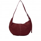 Beuteltasche Velours Weinrot, Farbe: rot/weinrot, Marke: Hausfelder Manufaktur, EAN: 4065646029392, Abmessungen in cm: 43x34x4.5, Bild 3 von 6