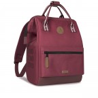 Rucksack Adventurer Medium Angers mit zwei auswechselbaren Vortaschen Dunkelrot, Farbe: rot/weinrot, Marke: Cabaia, EAN: 3701328302056, Abmessungen in cm: 27x41x16, Bild 4 von 10