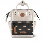 Rucksack Adventurer Extra Small Honolulu mit zwei auswechselbaren Vortaschen Gold, Farbe: metallic, Marke: Cabaia, EAN: 3667022019518, Abmessungen in cm: 20x27x10.5, Bild 2 von 8