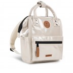 Rucksack Adventurer Extra Small Honolulu mit zwei auswechselbaren Vortaschen Gold, Farbe: metallic, Marke: Cabaia, EAN: 3667022019518, Abmessungen in cm: 20x27x10.5, Bild 4 von 8