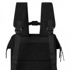 Rucksack Adventurer Small Brighton mit zwei auswechselbaren Vortaschen Schwarz, Farbe: schwarz, Marke: Cabaia, EAN: 3701328319405, Abmessungen in cm: 23x32x13, Bild 9 von 10