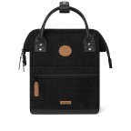 Rucksack Adventurer Small Brighton mit zwei auswechselbaren Vortaschen Schwarz, Farbe: schwarz, Marke: Cabaia, EAN: 3701328319405, Abmessungen in cm: 23x32x13, Bild 3 von 10