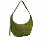 Beuteltasche Velours Oliv, Farbe: grün/oliv, Marke: Hausfelder Manufaktur, EAN: 4065646029453, Abmessungen in cm: 43x34x4.5, Bild 2 von 6