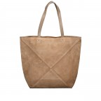 Shopper Velours mit herausnehmbarem Etui Taupe, Farbe: taupe/khaki, Marke: Hausfelder Manufaktur, EAN: 4065646029491, Abmessungen in cm: 32x39x16.5, Bild 3 von 5