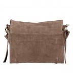 Umhängetasche Velours Taupe, Farbe: taupe/khaki, Marke: Hausfelder Manufaktur, EAN: 4065646029521, Abmessungen in cm: 23.5x20x9.5, Bild 3 von 8