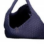 Beuteltasche Ellen mit herausnehmbarem Etui Nachtblau, Farbe: blau/petrol, Marke: blingberlin, Abmessungen in cm: 37x33x13, Bild 6 von 9