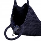 Handtasche Aki mit herausnehmbarem Etui Nachtblau, Farbe: blau/petrol, Marke: blingberlin, Abmessungen in cm: 31x32.5x12.5, Bild 6 von 10