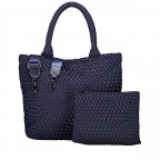 Handtasche Aki mit herausnehmbarem Etui Nachtblau, Farbe: blau/petrol, Marke: blingberlin, Abmessungen in cm: 31x32.5x12.5, Bild 1 von 10