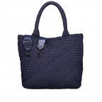 Handtasche Aki mit herausnehmbarem Etui Nachtblau, Farbe: blau/petrol, Marke: blingberlin, Abmessungen in cm: 31x32.5x12.5, Bild 2 von 10