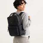 Rucksack Bergen Cloud mit Laptopfach 14 Zoll All Black, Farbe: schwarz, Marke: Kapten & Son, EAN: 4251145264222, Abmessungen in cm: 28x39x11.5, Bild 6 von 8
