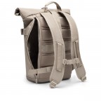 Rucksack Luminite Rolltop Lite mit Laptopfach 16 Zoll Sand Reflective, Farbe: beige, Marke: OAK25, EAN: 4070402002083, Abmessungen in cm: 24.5x44x12.5, Bild 4 von 14